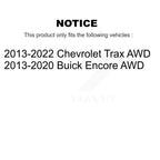 Kugel Front Right (Passenger Side) CV Axle Drive Shaft] Complete Assembly And Wheel Bearing Kit For Buick Encore Chevrolet Trax AWD KN7-101123