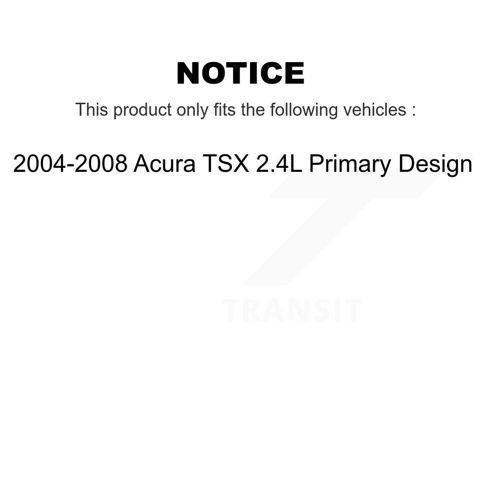 Kugel Front Right (Passenger Side) CV Axle Drive Shaft] Complete Assembly And Wheel Bearing Kit For 2004-2008 Acura TSX 2.4L Primary Design KN7-101127