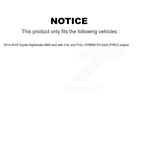 Kugel Front Right (Passenger Side) CV Axle Drive Shaft] Complete Assembly And Wheel Bearing Kit For 2014-2019 Toyota Highlander AWD with 3.5L FULL HYBRID EV-GAS (FHEV) engine KN7-101143