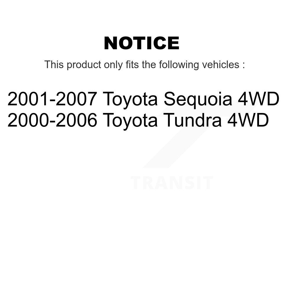 Kugel Front Right (Passenger Side) CV Axle Drive Shaft] Complete Assembly And Wheel Bearing Kit For Toyota Tundra Sequoia 4WD KN7-101154