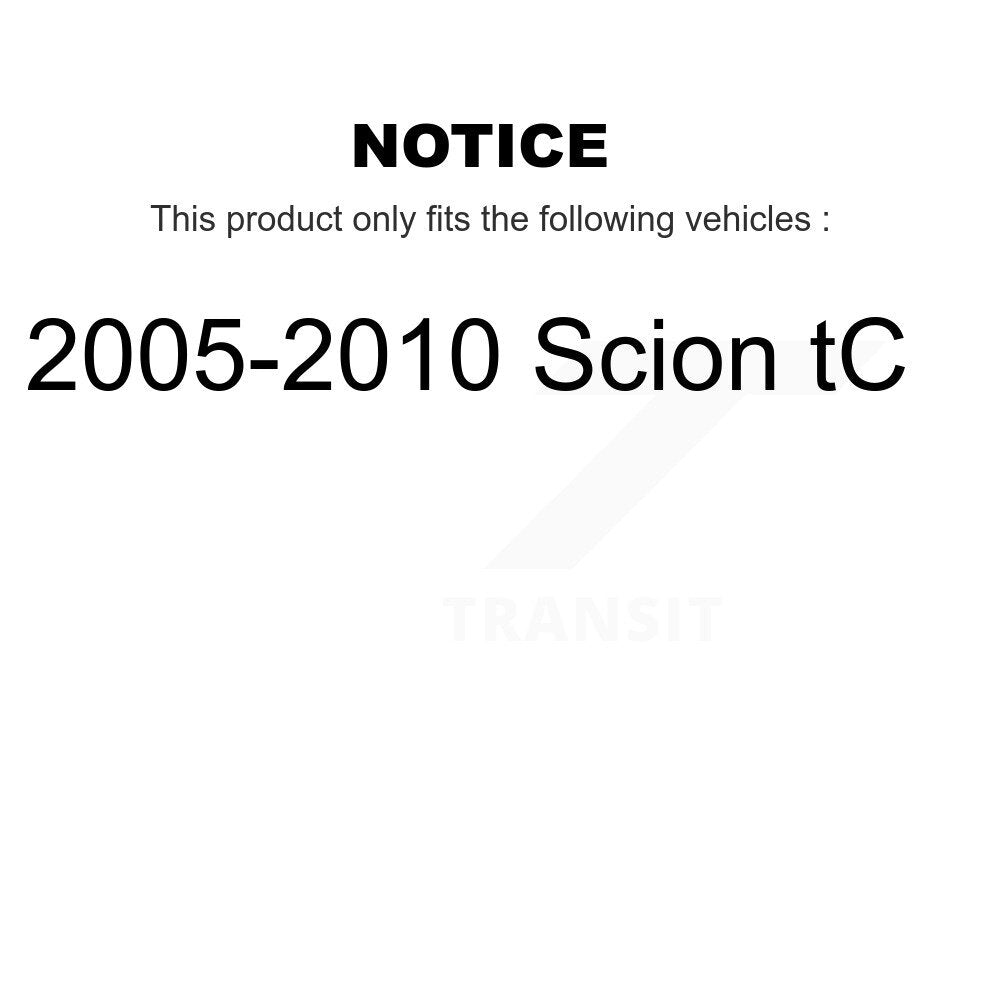 Kugel Front Right (Passenger Side) CV Axle Drive Shaft] Complete Assembly And Wheel Bearing Kit For 2005-2010 Scion tC KN7-101158