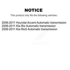 Kugel Front Right (Passenger Side) CV Axle Drive Shaft] Complete Assembly And Wheel Bearing Kit For 2006-2011 Hyundai Accent Kia Rio Rio5 Automatic transmission KN7-101164
