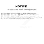 Kugel Front Right (Passenger Side) CV Axle Drive Shaft And Complete Wheel Hub Bearing Assembly Kit For Ford Taurus Police Interceptor Sedan KN7-101182