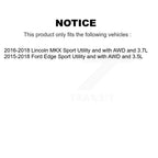 Kugel Front Right (Passenger Side) CV Axle Drive Shaft And Complete Wheel Hub Bearing Assembly Kit For Ford Edge Lincoln MKX KN7-101191