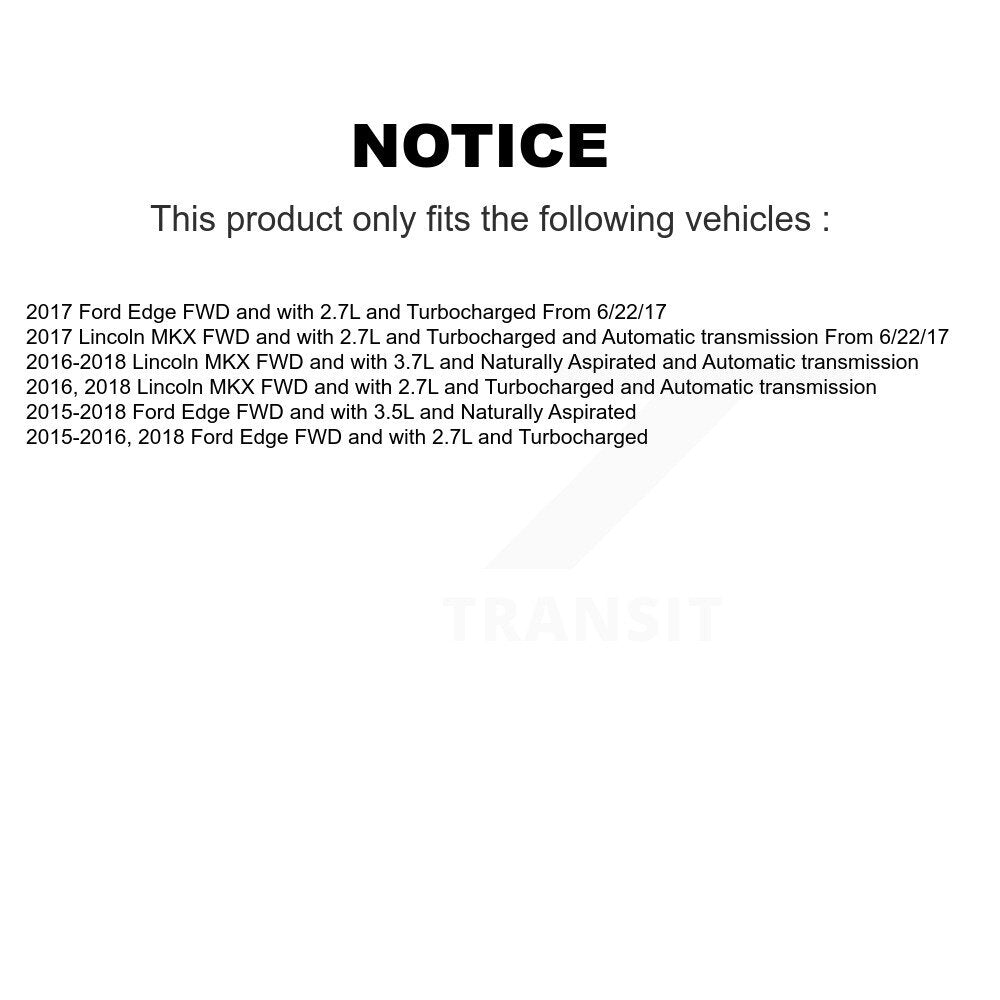 Kugel Front Right (Passenger Side) CV Axle Drive Shaft And Complete Wheel Hub Bearing Assembly Kit For Ford Edge Lincoln MKX KN7-101195