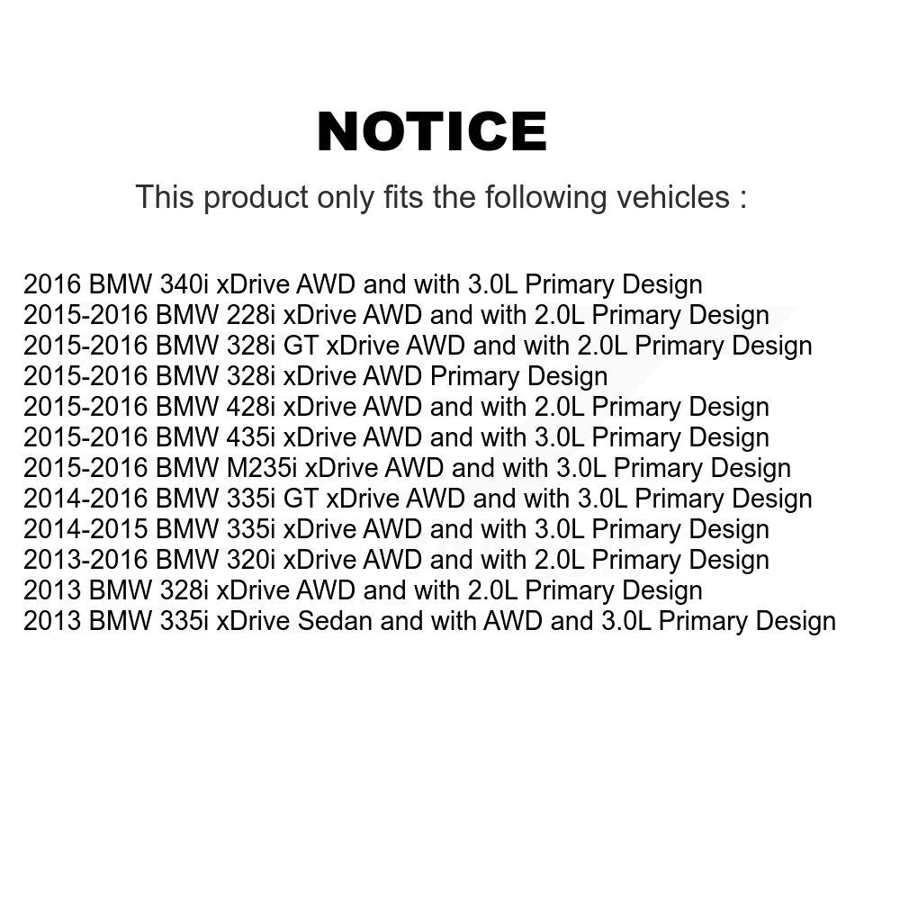 Kugel Front Right (Passenger Side) CV Axle Drive Shaft And Complete Wheel Hub Bearing Assembly Kit For BMW 328i xDrive 320i 335i 228i 428i 435i M235i 340i GT Primary Design KN7-101198