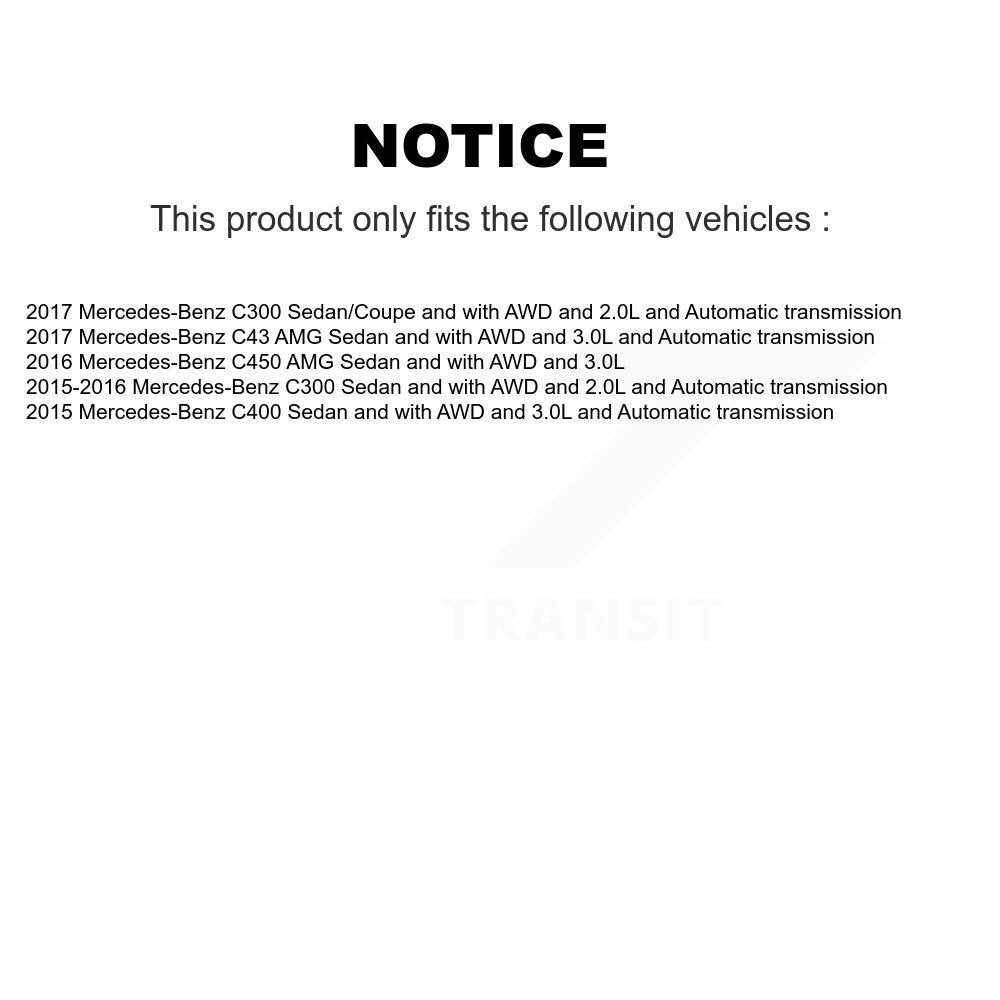 Kugel Front Right (Passenger Side) CV Axle Drive Shaft And Complete Wheel Hub Bearing Assembly Kit For Mercedes-Benz C300 C43 AMG C400 C450 KN7-101255