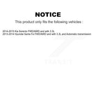 Kugel Front Right (Passenger Side) CV Axle Drive Shaft And Complete Wheel Hub Bearing Assembly Kit For Kia Sorento Hyundai Santa Fe KN7-101270