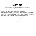 Kugel Front Left (Driver Side) CV Axle Drive Shaft And Complete Wheel Hub Bearing Assembly Kit For Ford Explorer Police Interceptor Utility KN7-101320