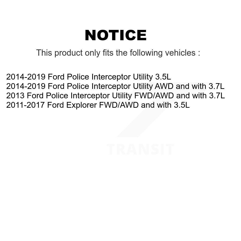 Kugel Front Left (Driver Side) CV Axle Drive Shaft And Complete Wheel Hub Bearing Assembly Kit For Ford Explorer Police Interceptor Utility KN7-101320