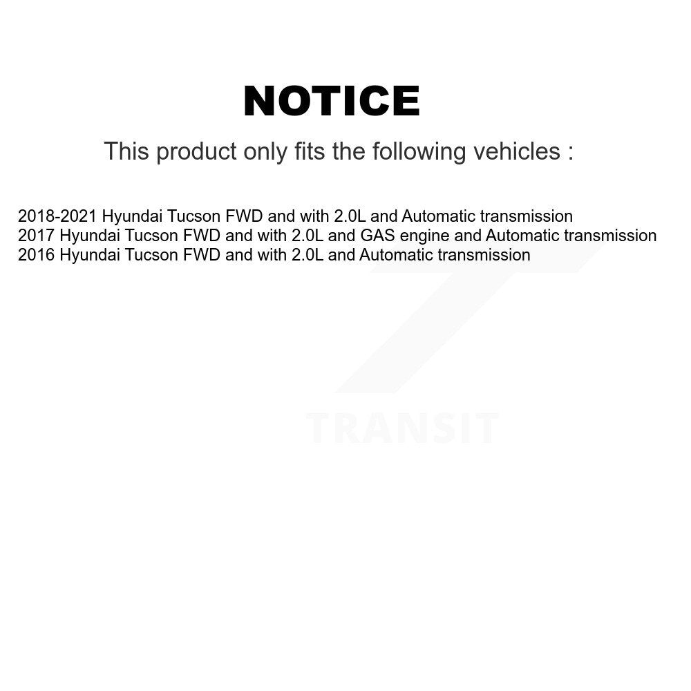 Kugel Front Left (Driver Side) CV Axle Drive Shaft And Complete Wheel Hub Bearing Assembly Kit For Hyundai Tucson KN7-101330