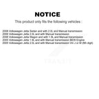 Kugel Front Left (Driver Side) CV Axle Drive Shaft And Complete Wheel Hub Bearing Assembly Kit For Volkswagen Jetta KN7-101336