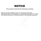 Kugel Front Left (Driver Side) CV Axle Drive Shaft And Complete Wheel Hub Bearing Assembly Kit For Hyundai Santa Fe KN7-101349
