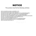 Kugel Front Left (Driver Side) CV Axle Drive Shaft And Complete Wheel Hub Bearing Assembly Kit For Ford Flex Taurus Lincoln MKS MKT KN7-101351