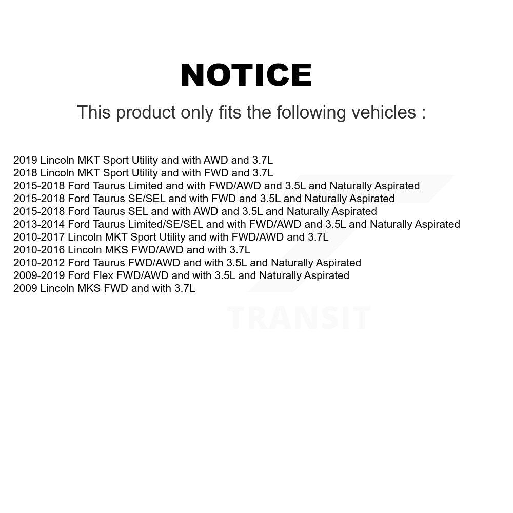 Kugel Front Left (Driver Side) CV Axle Drive Shaft And Complete Wheel Hub Bearing Assembly Kit For Ford Flex Taurus Lincoln MKS MKT KN7-101351
