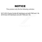 Kugel Front Left (Driver Side) CV Axle Drive Shaft And Complete Wheel Hub Bearing Assembly Kit For Toyota Corolla iM Scion Hatchback with FWD 1.8L KN7-101374