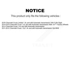 Kugel Front Left (Driver Side) CV Axle Drive Shaft And Complete Wheel Hub Bearing Assembly Kit For Chevrolet Cruze Limited KN7-101383