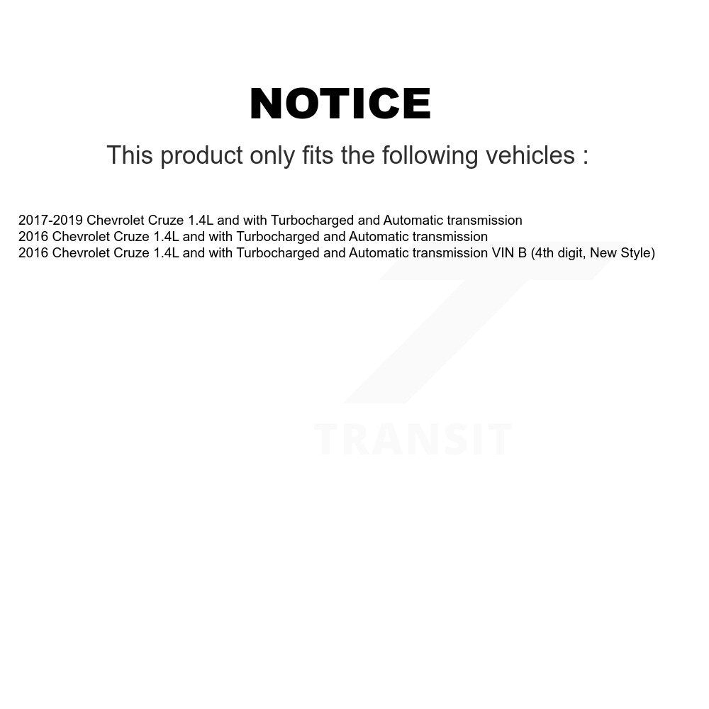 Kugel Front Left (Driver Side) CV Axle Drive Shaft And Complete Wheel Hub Bearing Assembly Kit For Chevrolet Cruze 1.4L with Turbocharged Automatic transmission KN7-101386