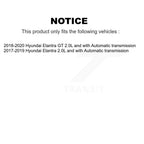 Kugel Front Left (Driver Side) CV Axle Drive Shaft And Complete Wheel Hub Bearing Assembly Kit For Hyundai Elantra GT 2.0L with Automatic transmission KN7-101387