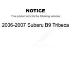 Kugel Front Left (Driver Side) CV Axle Drive Shaft And Complete Wheel Hub Bearing Assembly Kit For 2006-2007 Subaru B9 Tribeca KN7-101401