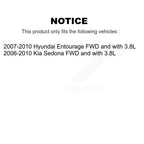 Kugel Front Left (Driver Side) CV Axle Drive Shaft And Complete Wheel Hub Bearing Assembly Kit For Kia Sedona Hyundai Entourage FWD with 3.8L KN7-101409