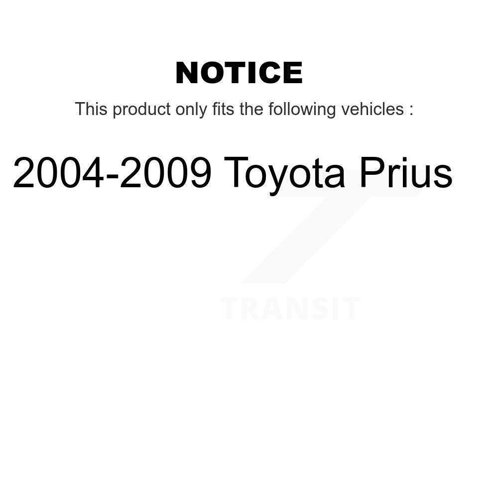 Kugel Front Left (Driver Side) CV Axle Drive Shaft And Complete Wheel Hub Bearing Assembly Kit For 2004-2009 Toyota Prius KN7-101410