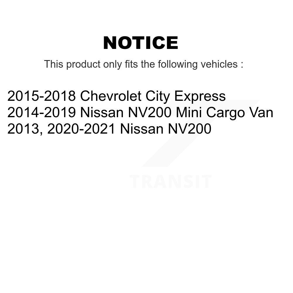 Kugel Front Left (Driver Side) CV Axle Drive Shaft And Complete Wheel Hub Bearing Assembly Kit For Nissan NV200 Chevrolet City Express KN7-101416