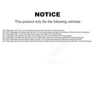Kugel Front Left (Driver Side) CV Axle Drive Shaft And Complete Wheel Hub Bearing Assembly Kit For Volkswagen Golf SportWagen Alltrack With 80mm Pilot Diameter KN7-101427