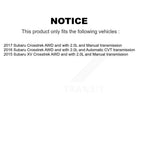 Kugel Front Left (Driver Side) CV Axle Drive Shaft And Complete Wheel Hub Bearing Assembly Kit For Subaru Crosstrek XV KN7-101436