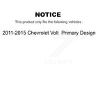 Kugel Front Left (Driver Side) CV Axle Drive Shaft And Complete Wheel Hub Bearing Assembly Kit For 2011-2015 Chevrolet Volt Primary Design KN7-101437