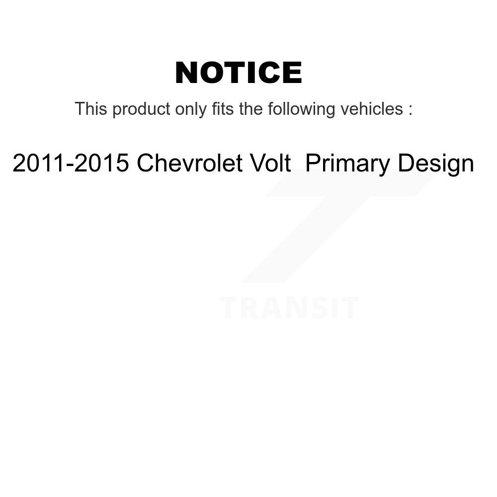 Kugel Front Left (Driver Side) CV Axle Drive Shaft And Complete Wheel Hub Bearing Assembly Kit For 2011-2015 Chevrolet Volt Primary Design KN7-101437