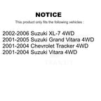 Kugel Front Left (Driver Side) CV Axle Drive Shaft And Complete Wheel Hub Bearing Assembly Kit For Chevrolet Tracker Suzuki Grand Vitara XL-7 4WD KN7-101438