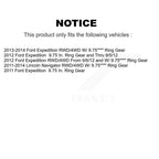 Kugel Rear Left (Driver Side) CV Axle Drive Shaft And Complete Wheel Hub Bearing Assembly Kit For Ford Expedition Lincoln Navigator KN7-101442