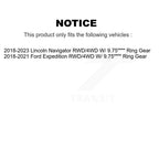 Kugel Rear Left (Driver Side) CV Axle Drive Shaft And Complete Wheel Hub Bearing Assembly Kit For Ford Expedition Lincoln Navigator W/ 9.75" Ring Gear RWD/4WD KN7-101443