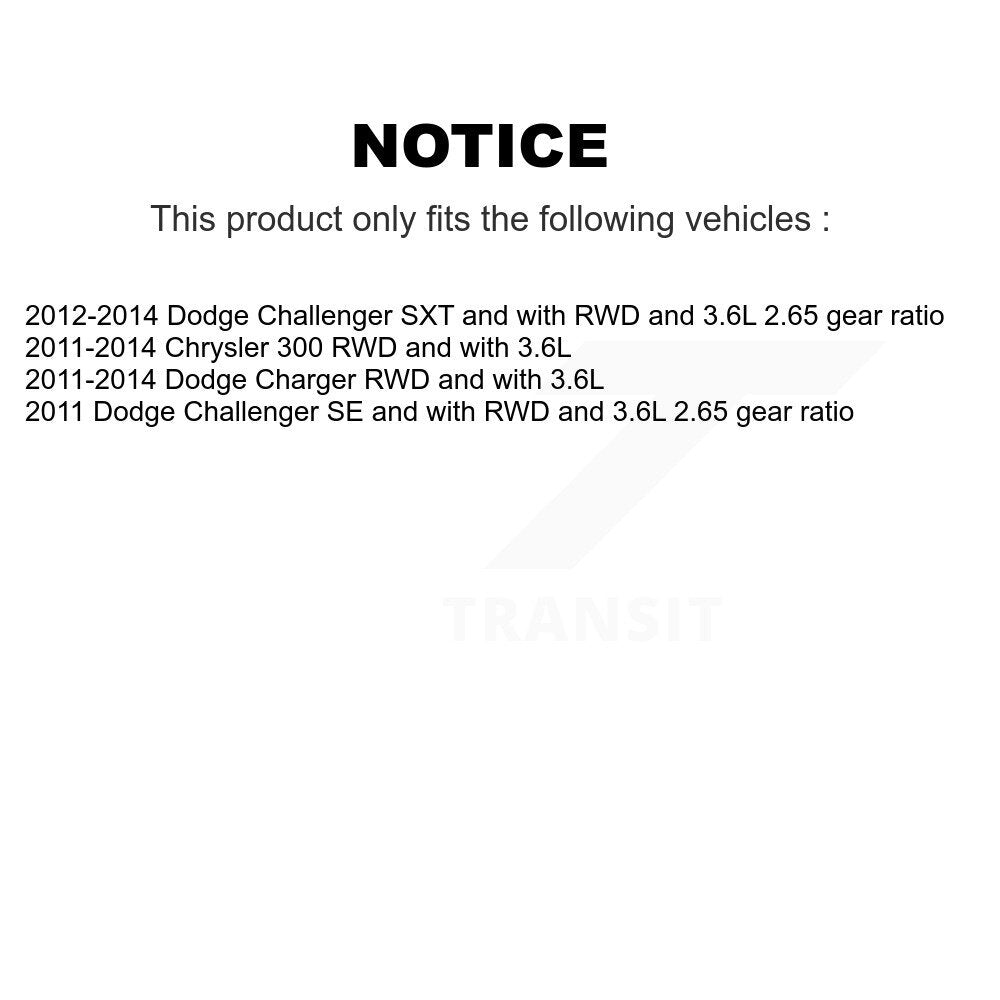 Kugel Rear Left (Driver Side) CV Axle Drive Shaft And Complete Wheel Hub Bearing Assembly Kit For Dodge Chrysler 300 Charger Challenger KN7-101450