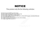 Kugel Rear Left (Driver Side) CV Axle Drive Shaft And Complete Wheel Hub Bearing Assembly Kit For Dodge Chrysler 300 Charger Challenger KN7-101451