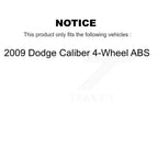 Kugel Rear Left (Driver Side) CV Axle Drive Shaft And Complete Wheel Hub Bearing Assembly Kit For 2009 Dodge Caliber 4-Wheel ABS KN7-101458