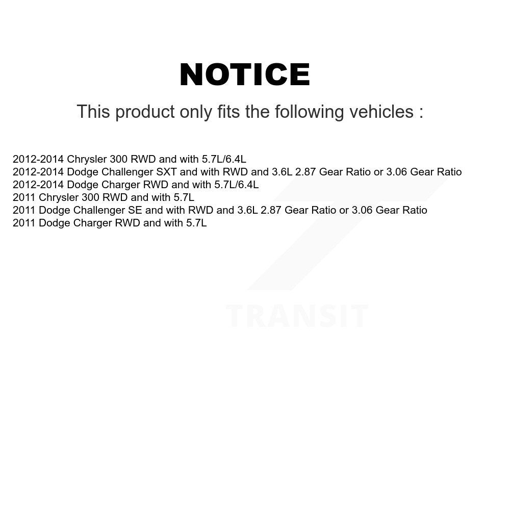 Kugel Rear Right (Passenger Side) CV Axle Drive Shaft And Complete Wheel Hub Bearing Assembly Kit For Dodge Chrysler 300 Charger Challenger KN7-101471