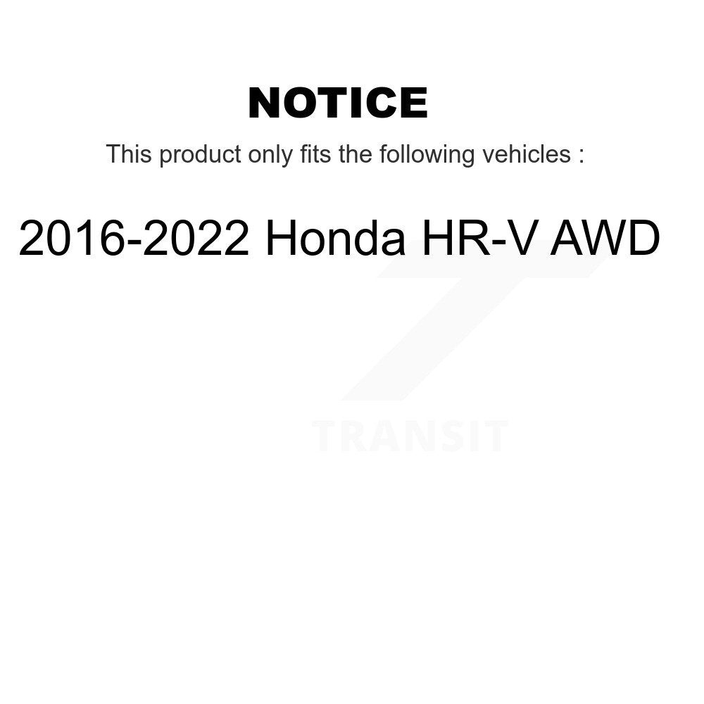Kugel Rear Right (Passenger Side) CV Axle Drive Shaft And Complete Wheel Hub Bearing Assembly Kit For 2016-2022 Honda HR-V AWD KN7-101482