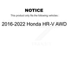 Kugel Rear Right (Passenger Side) CV Axle Drive Shaft And Complete Wheel Hub Bearing Assembly Kit For 2016-2022 Honda HR-V AWD KN7-101483