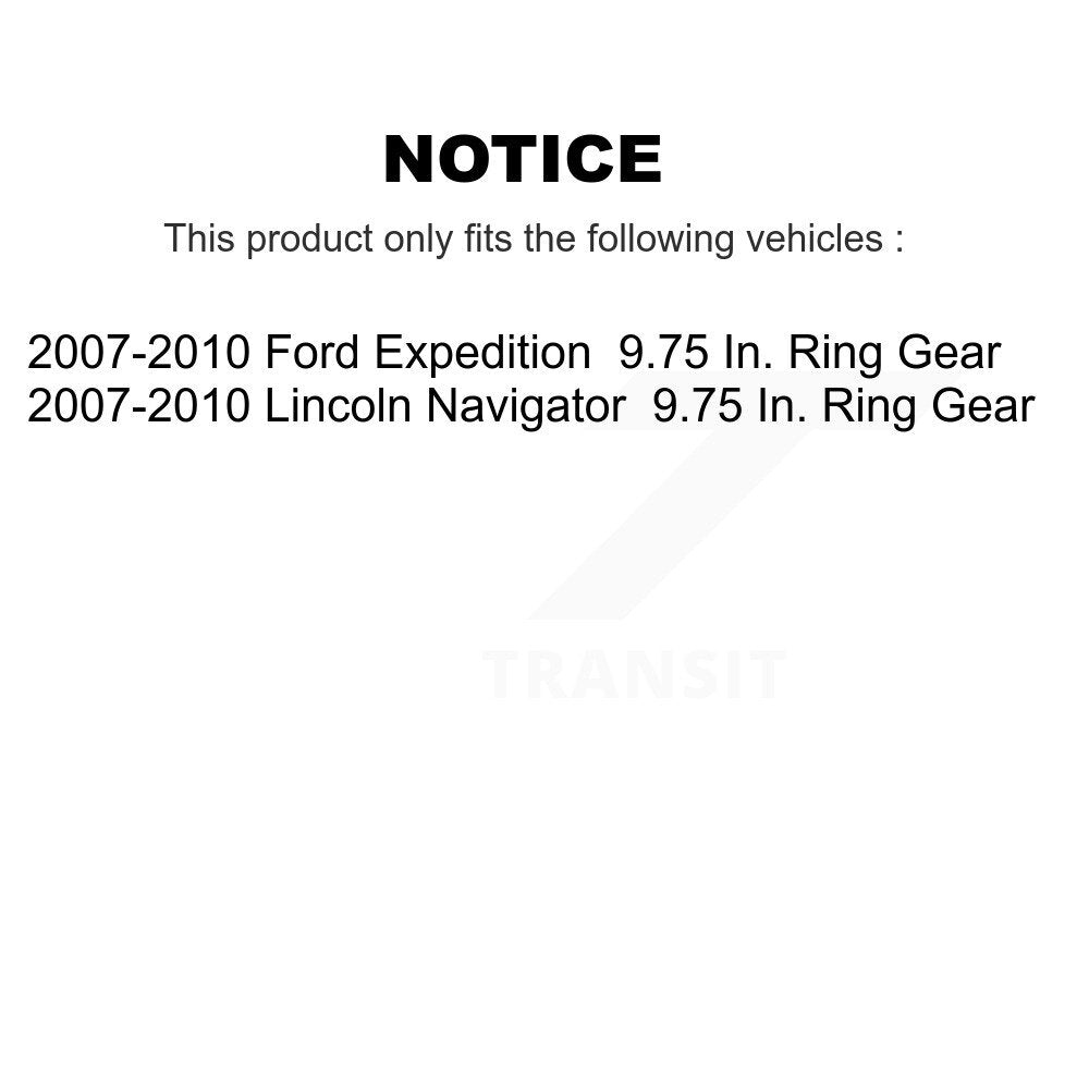 Kugel Rear Right (Passenger Side) CV Axle Drive Shaft And Complete Wheel Hub Bearing Assembly Kit For 2007-2010 Ford Expedition Lincoln Navigator 9.75 In. Ring Gear KN7-101494