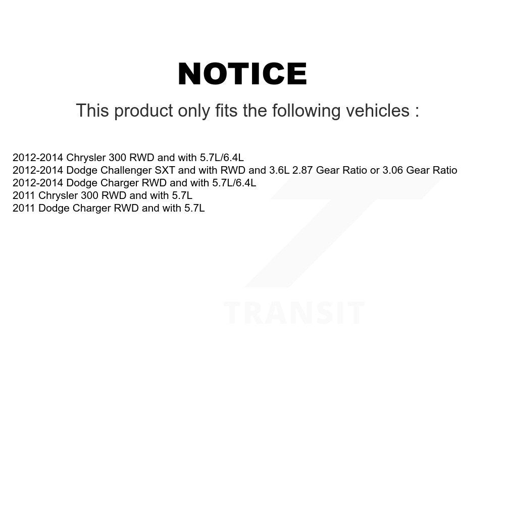 Kugel Rear CV Axle Drive Shaft And Complete Wheel Hub Bearing Assembly Kit For Dodge Chrysler 300 Charger Challenger - Left Right Side (Driver Passenger) KN7-101497