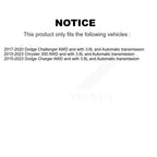Kugel Rear CV Axle Drive Shaft And Complete Hub Bearing Assembly Kit For Dodge Charger Chrysler 300 Challenger AWD with 3.6L Automatic transmission - Left Right Side (Driver Passenger) KN7-101500