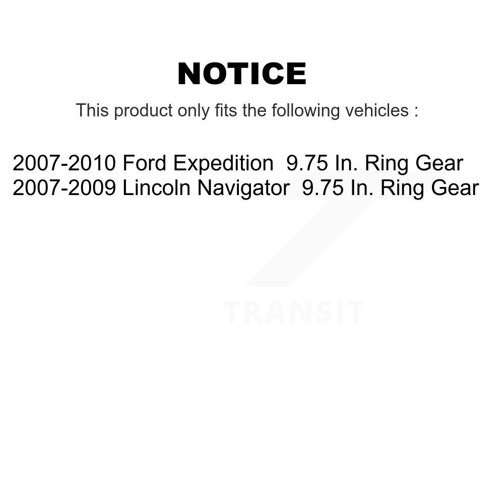 Kugel Rear CV Axle Drive Shaft And Complete Wheel Hub Bearing Assembly Kit For Ford Expedition Lincoln Navigator 9.75 In. Ring Gear - Left Right Side (Driver Passenger) KN7-101505