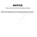 Kugel Rear CV Axle Drive Shaft And Complete Wheel Hub Bearing Assembly Kit For Honda CR-V Japan Production - Left Right Side (Driver Passenger) KN7-101516