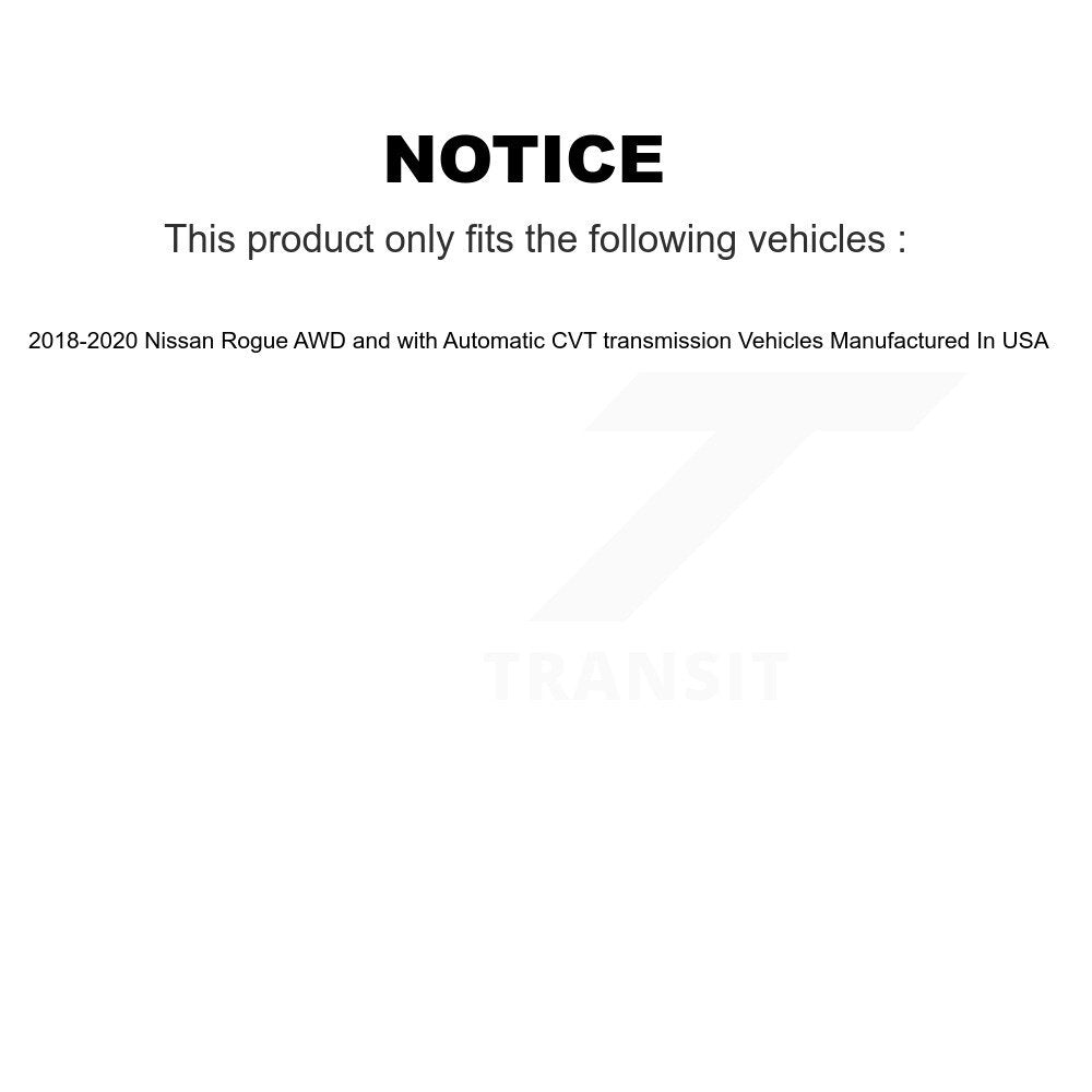Kugel Rear CV Axle Drive Shaft And Hub Bearing Assembly Kit For 2018-2020 Nissan Rogue AWD with Automatic CVT transmission Vehicles Manufactured In USA - Left Right Side (Driver Passenger) KN7-101517