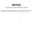 Kugel Front Rear CV Axle Drive Shaft And Wheel Hub Bearing Assembly Kit (8Pc) For Subaru Forester Sport Utility with AWD 2.5L Automatic CVT transmission - Left Right Side (Driver Passenger) KN7-101549