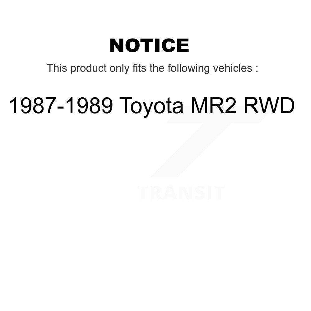 Kugel Rear Left (Driver Side) CV Axle Drive Shaft] Complete Assembly And Wheel Bearing Kit For 1987-1989 Toyota MR2 RWD KN7-101554