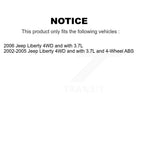 Kugel Front Right (Passenger Side) CV Axle Drive Shaft And Complete Wheel Hub Bearing Assembly Kit For Jeep Liberty KN7-101555