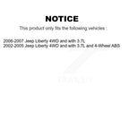 Kugel Front Left (Driver Side) CV Axle Drive Shaft And Complete Wheel Hub Bearing Assembly Kit For Jeep Liberty KN7-101562